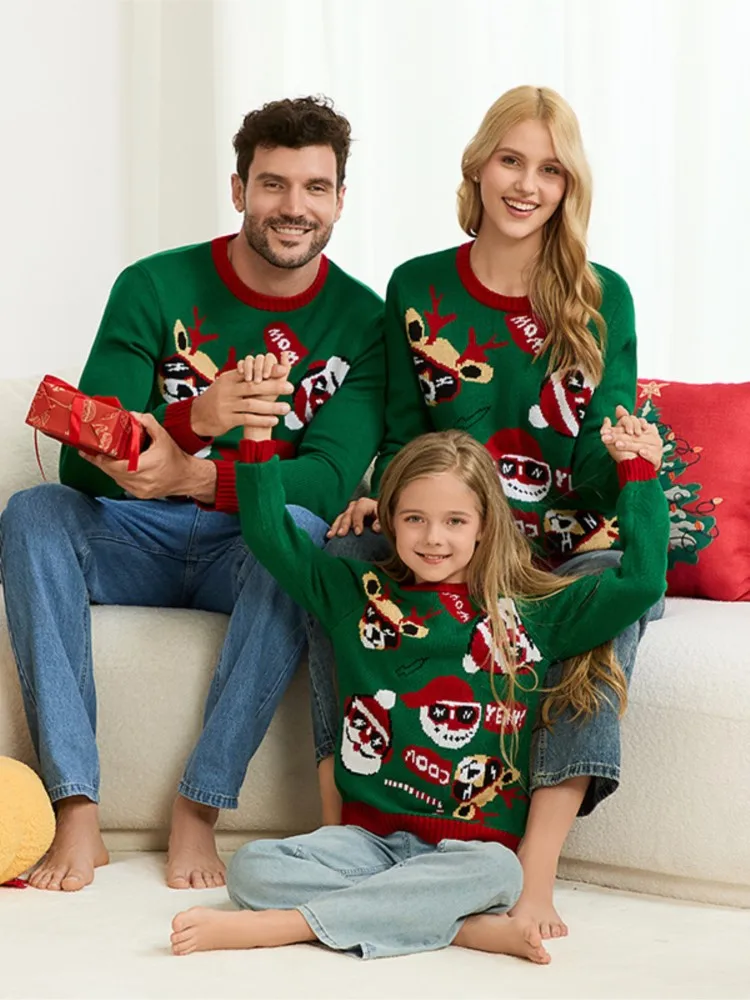 Christmas Knitted Tops For Women's Christmas Elk Green Christmas Sweater New Autumn Fashion Elegant Casual Pullover Sweater
Christmas Knitted Tops For Women's Christmas Elk Green Christmas Sweater New Autumn Fashion Elegant Casual Pullover Sweater