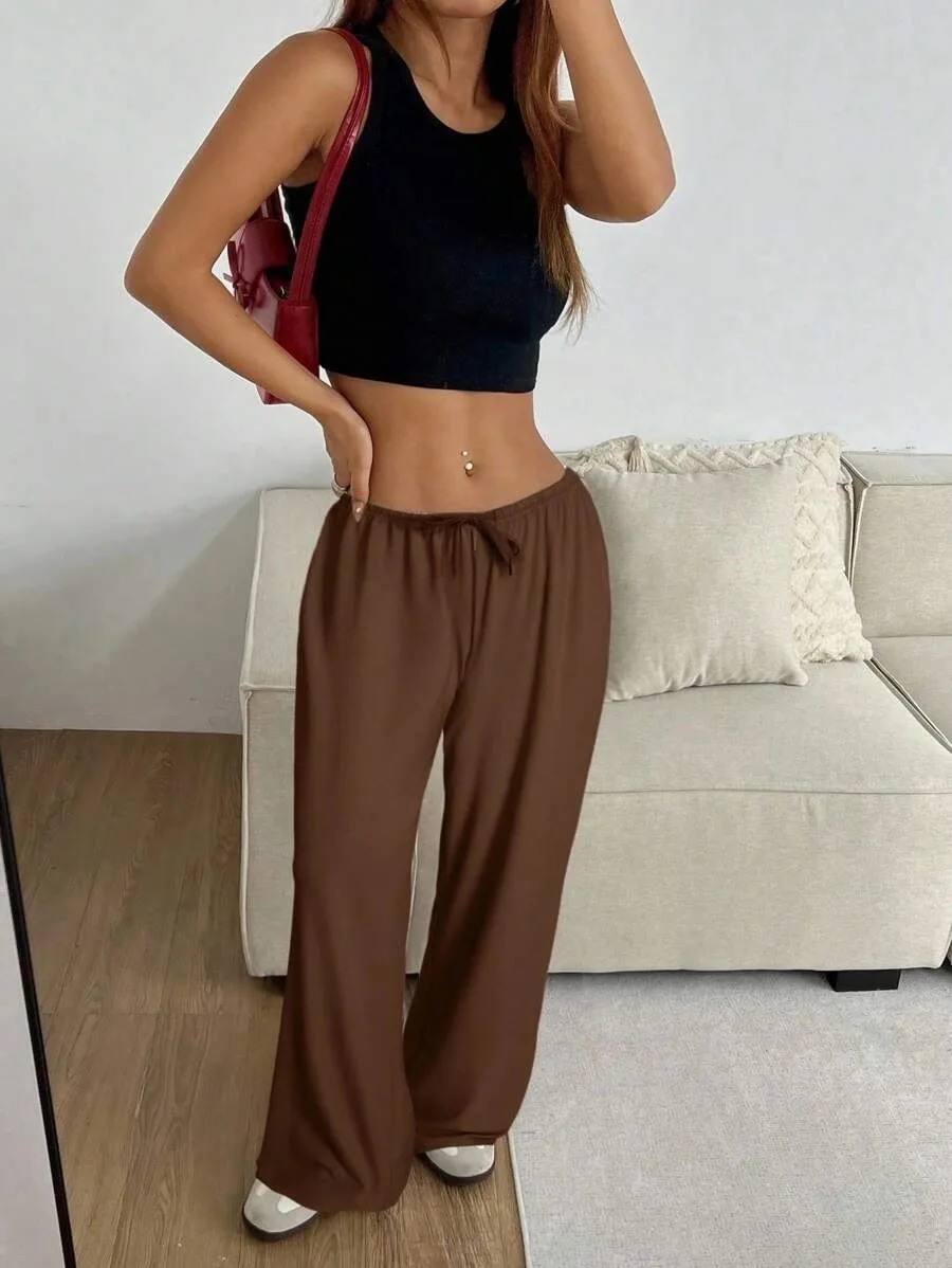 New Pink Drawstring Straight Sweatpants Women Spring Summer Wide Leg Beach Beach Pants Vintage Streetwear Casual Sports Trousers
New Pink Drawstring Straight Sweatpants Women Spring Summer Wide Leg Beach Beach Pants Vintage Streetwear Casual Sports Trousers