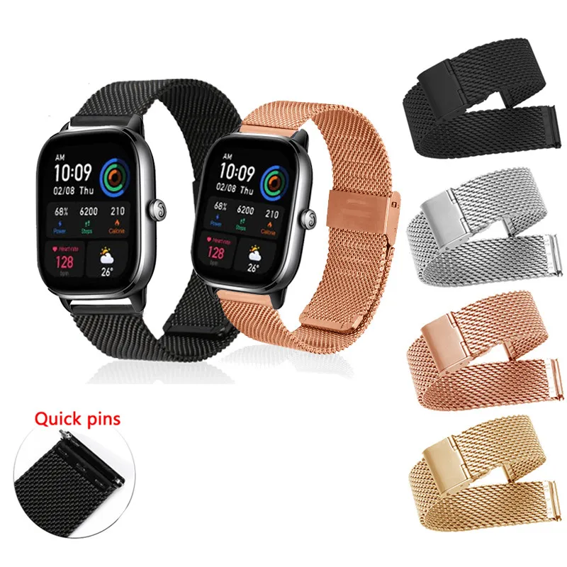 Milanese Stainless Steel Strap For Huami Amazfit GTS2 GTS4 mini GTS3 GTS2e Neo GTS 2 3 4 2e Active Active2 Active3 Premium
Milanese Stainless Steel Strap For Huami Amazfit GTS2 GTS4 mini GTS3 GTS2e Neo GTS 2 3 4 2e Active Active2 Active3 Premium