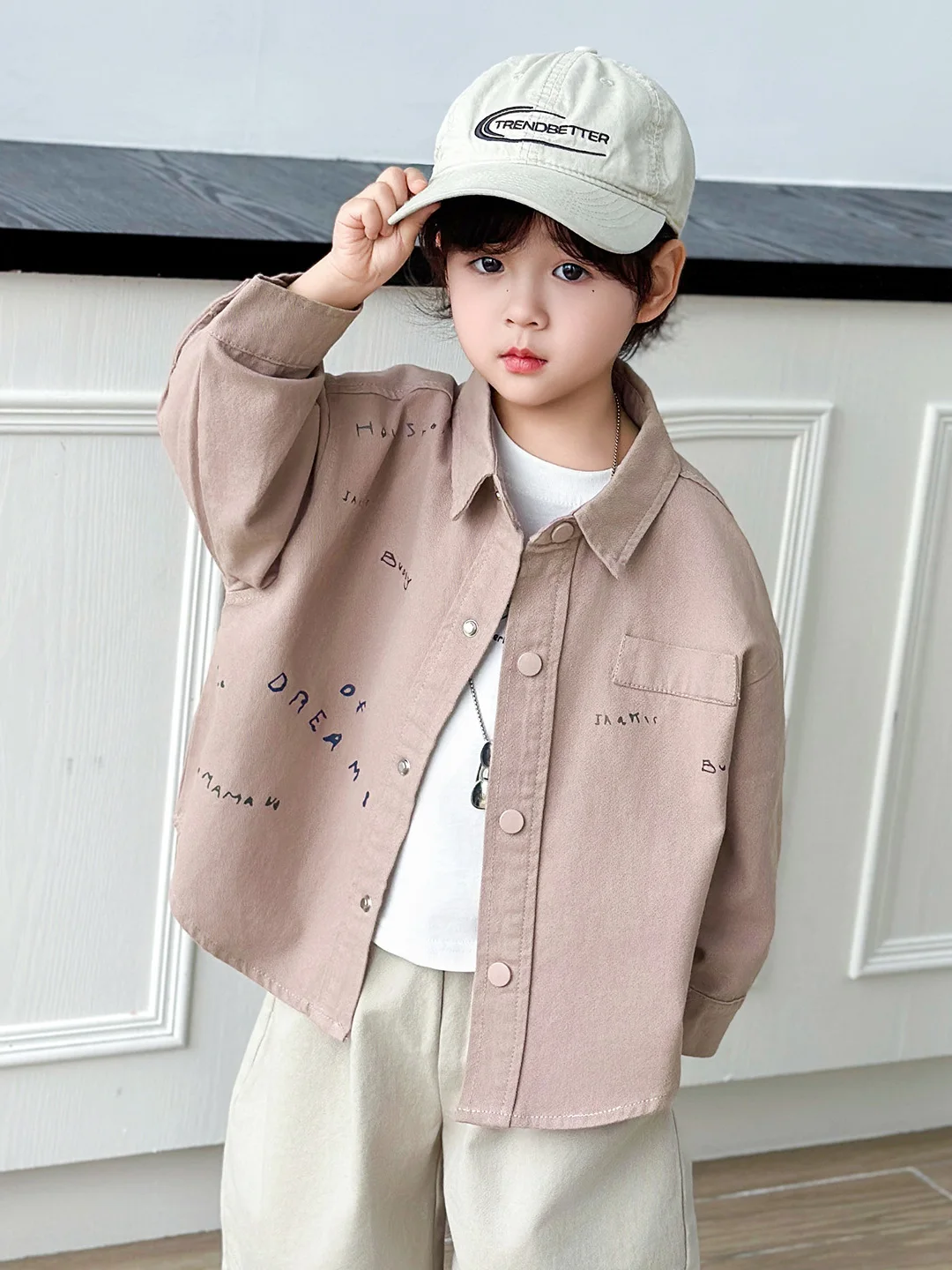 Boys Spring Autumn Cotton Jaet Outerwear Faionable irt Baby Spring Top Stand Fit Cosite Fabric Breathable Youth T...
Boys Spring Autumn Cotton Jaet Outerwear Faionable irt Baby Spring Top Stand Fit Cosite Fabric Breathable Youth T...