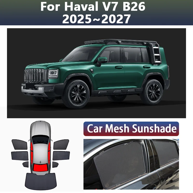 Для Haval V7 B26 2025 2026 2027: Индивидуальные магнитные шторки-сетки на окна автомобиля, солнцезащитные, для конфиденциальности, аксессуары
Для Haval V7 B26 2025 2026 2027: Индивидуальные магнитные шторки-сетки на окна автомобиля, солнцезащитные, для конфиденциальности, аксессуары