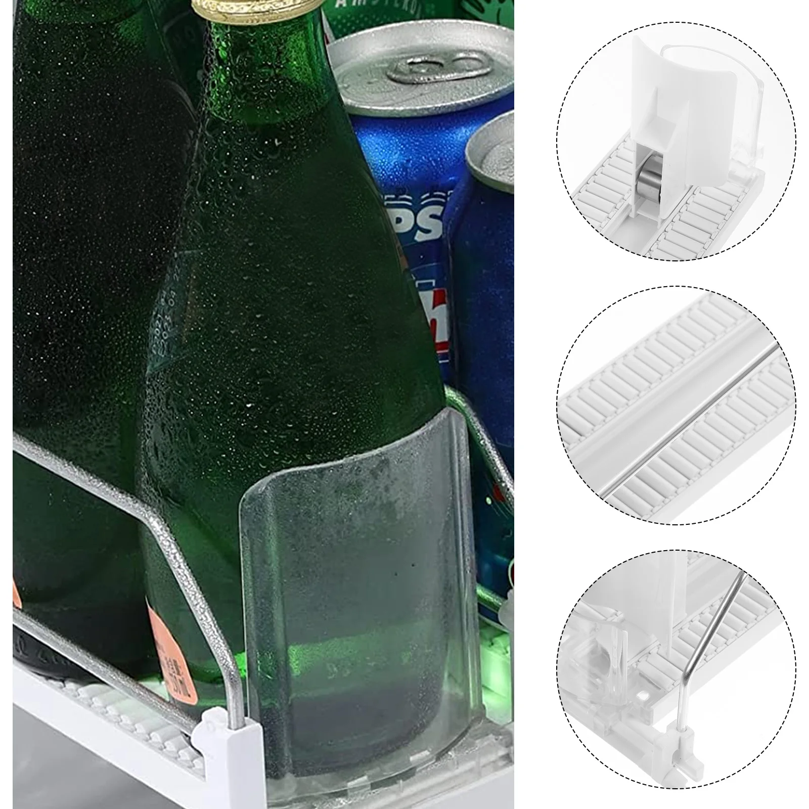Plastic Drink Pusher 380-390MM White Automatic Replenishment Shelf Organizer for Supermarkets Home Fridges Storage
Plastic Drink Pusher 380-390MM White Automatic Replenishment Shelf Organizer for Supermarkets Home Fridges Storage