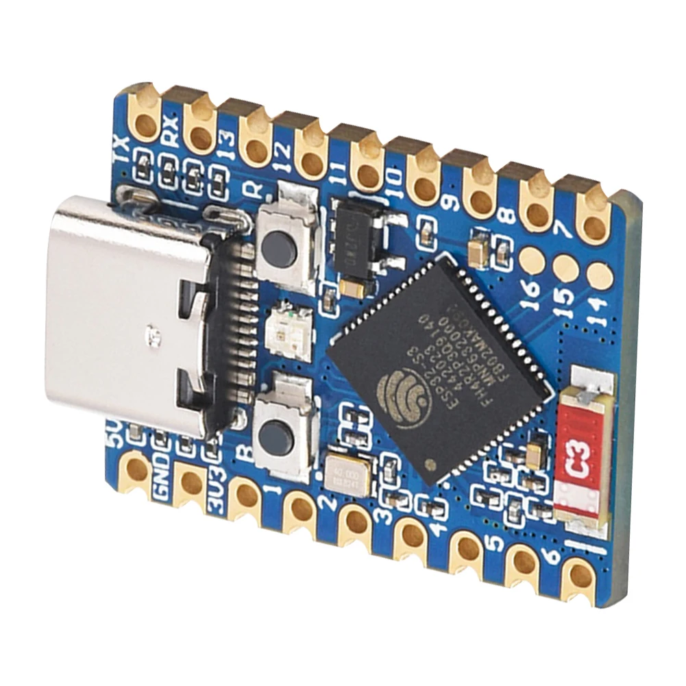ESP32-C3-Zero/ESP32-S3-Zero Mini Development Board ESP32-C3FN4 Single-Core/ESP32-S3FH4R2 Dual-Core Support 2.4GHz Wi-Fi and BT 5