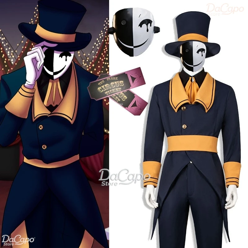 The Freak Circus Ticket Taker Cosplay Costumes Hat Mask Prop Circus Admission Passe Invitations Bilheteiro Bil Suit Halloween
The Freak Circus Ticket Taker Cosplay Costumes Hat Mask Prop Circus Admission Passe Invitations Bilheteiro Bil Suit Halloween