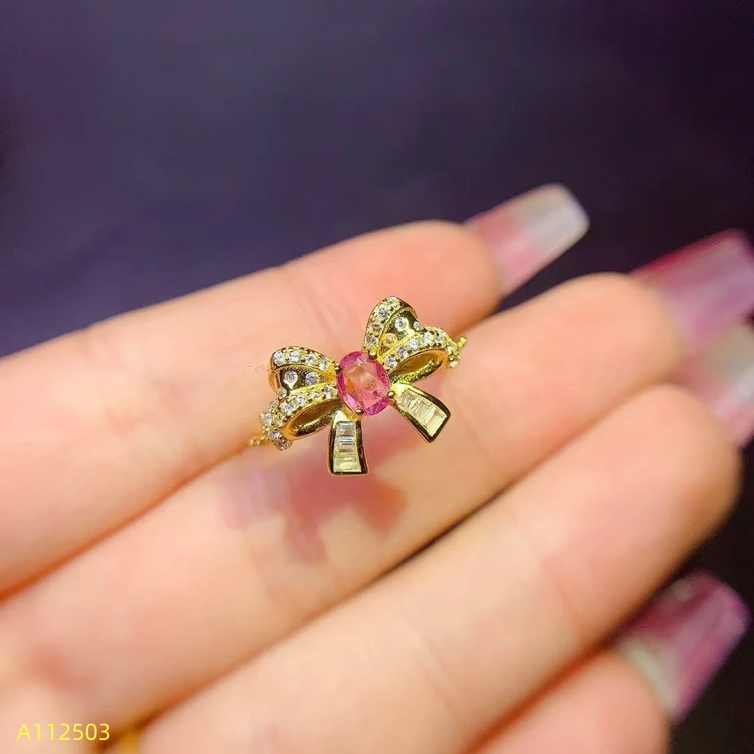 KJEAXCMY Fine Jewelry Natural Pink Sapphire Bowknot Women's Ring S925 Sterling Silver Inlaid Party Birthday Christmas Gift
KJEAXCMY Fine Jewelry Natural Pink Sapphire Bowknot Women's Ring S925 Sterling Silver Inlaid Party Birthday Christmas Gift