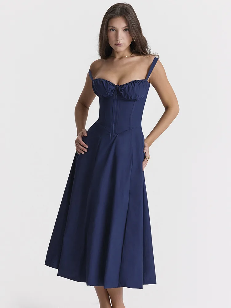 Floral Print Sexy Midi Dress For Women New Sleeveless Backless High Split Sundress Ladies Elegant Lace-up Long Dress
Floral Print Sexy Midi Dress For Women New Sleeveless Backless High Split Sundress Ladies Elegant Lace-up Long Dress