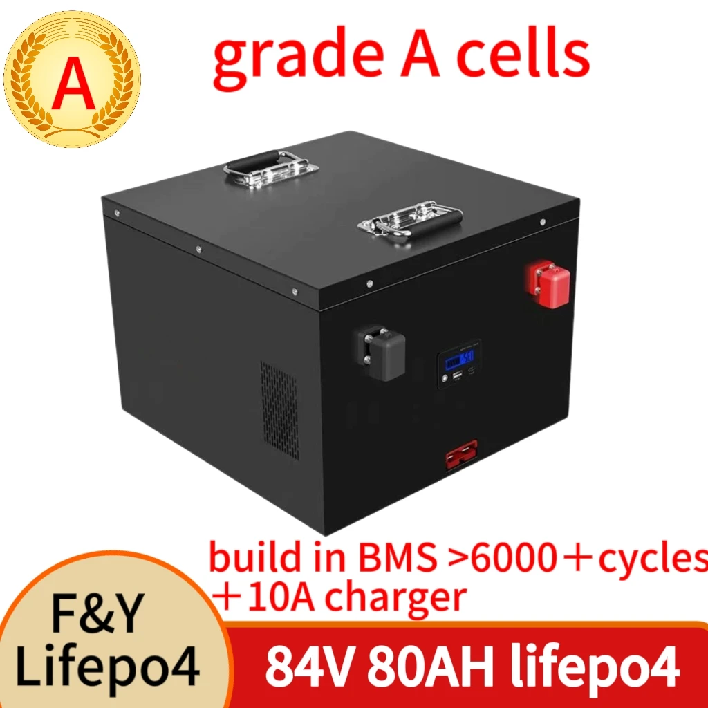 84v 80Ah lifepo4 lithium battery 27S 86.4V BMS for 8000W inverter EV power supply motorhome Floor cleaner+ 10A charger
84v 80Ah lifepo4 lithium battery 27S 86.4V BMS for 8000W inverter EV power supply motorhome Floor cleaner+ 10A charger