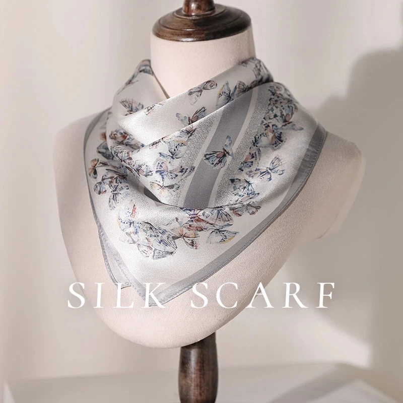 100% Silk scarves woman summer Korean fashion white butterfly print square scarf pure silk women's scarf vintage handkerchief
100% Silk scarves woman summer Korean fashion white butterfly print square scarf pure silk women's scarf vintage handkerchief
