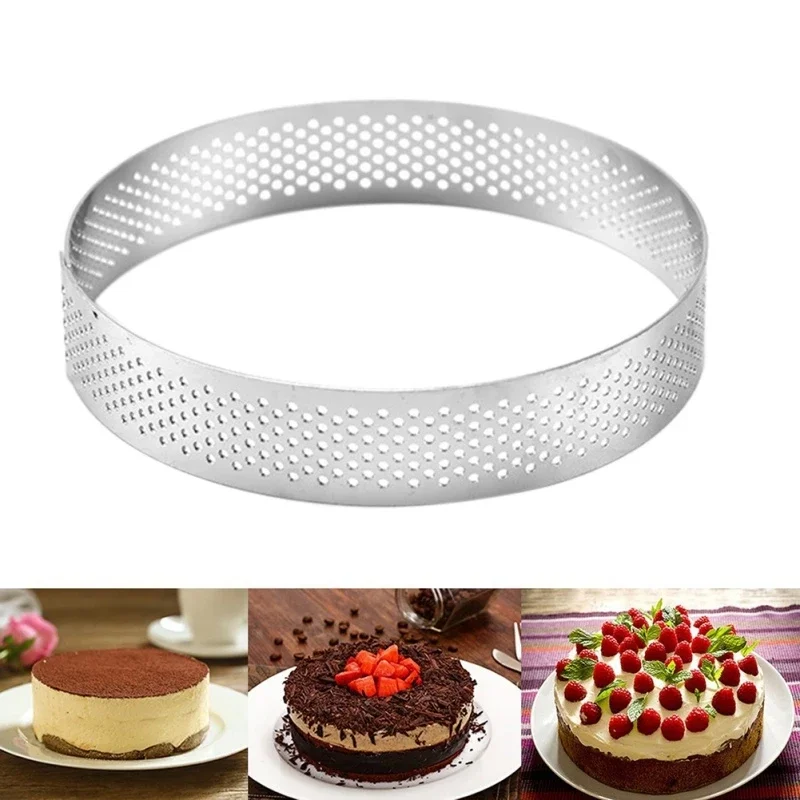 20cm Round Stainless Steel Cake Hole Molds Mousse Cake Tart Ring Pizza Dessert DIY Decor Mould Kitchen Baking Tool Dessert stand
20cm Round Stainless Steel Cake Hole Molds Mousse Cake Tart Ring Pizza Dessert DIY Decor Mould Kitchen Baking Tool Dessert stand