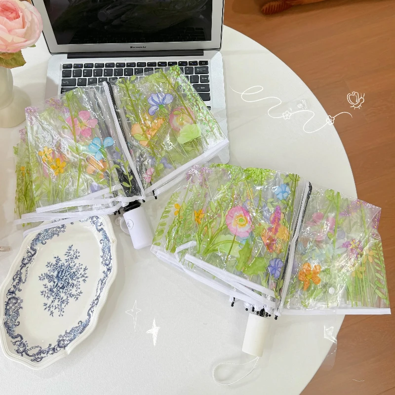 Mori Small Fresh Flower & Plant Transparent Umbrella, Folding Long-Handled Umbrella, High-Value Photography Umbrella
Mori Small Fresh Flower & Plant Transparent Umbrella, Folding Long-Handled Umbrella, High-Value Photography Umbrella