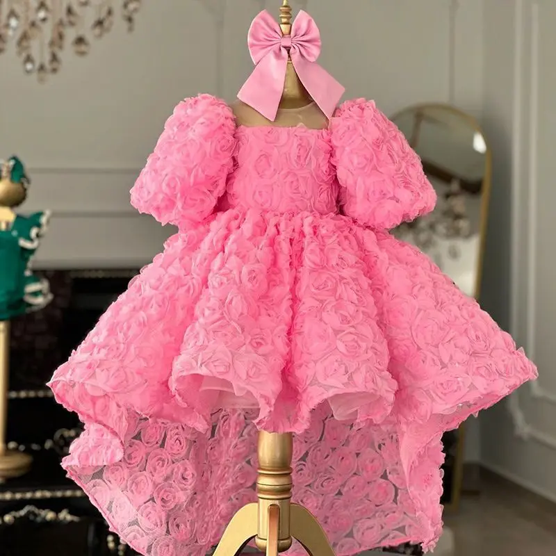 2025 Lovely Pink Dress Lovely Pink Flower Girl Dresses Square Collar Fashion Rose Flowers Princess Dresses for Birthday Eid Day
2025 Lovely Pink Dress Lovely Pink Flower Girl Dresses Square Collar Fashion Rose Flowers Princess Dresses for Birthday Eid Day