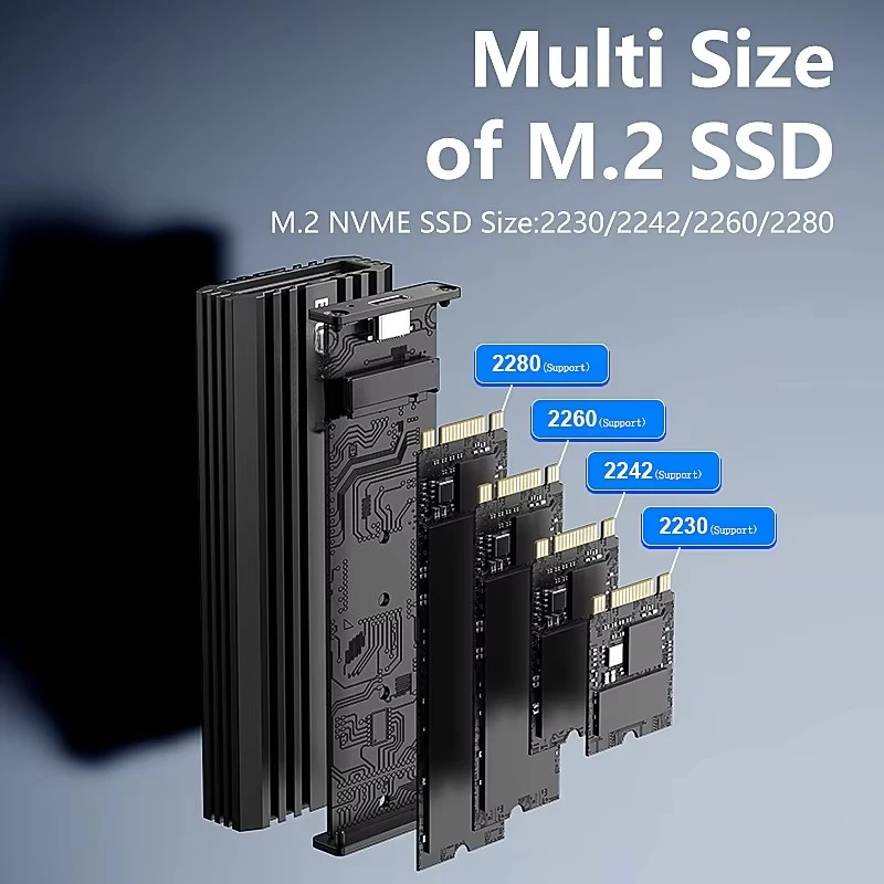 EE1 Aluminum M.2 NVME PCIE External SSD Case 20Gbps USB3.2 Gen2x2 USB 3.2 Gen 2x2 Type-C Type C M.2 NVME SSD Enclosure Box Adapt
EE1 Aluminum M.2 NVME PCIE External SSD Case 20Gbps USB3.2 Gen2x2 USB 3.2 Gen 2x2 Type-C Type C M.2 NVME SSD Enclosure Box Adapt