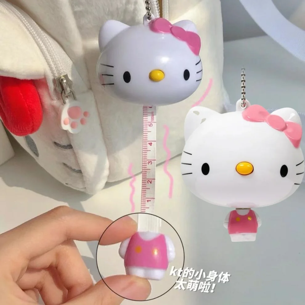 Cartoon Self-Telescoping Tape Measure Cute Kt Cat HelloKittys Meter Ruler Mini Pendant Soft Measuring Tape Straight Ruler
Cartoon Self-Telescoping Tape Measure Cute Kt Cat HelloKittys Meter Ruler Mini Pendant Soft Measuring Tape Straight Ruler