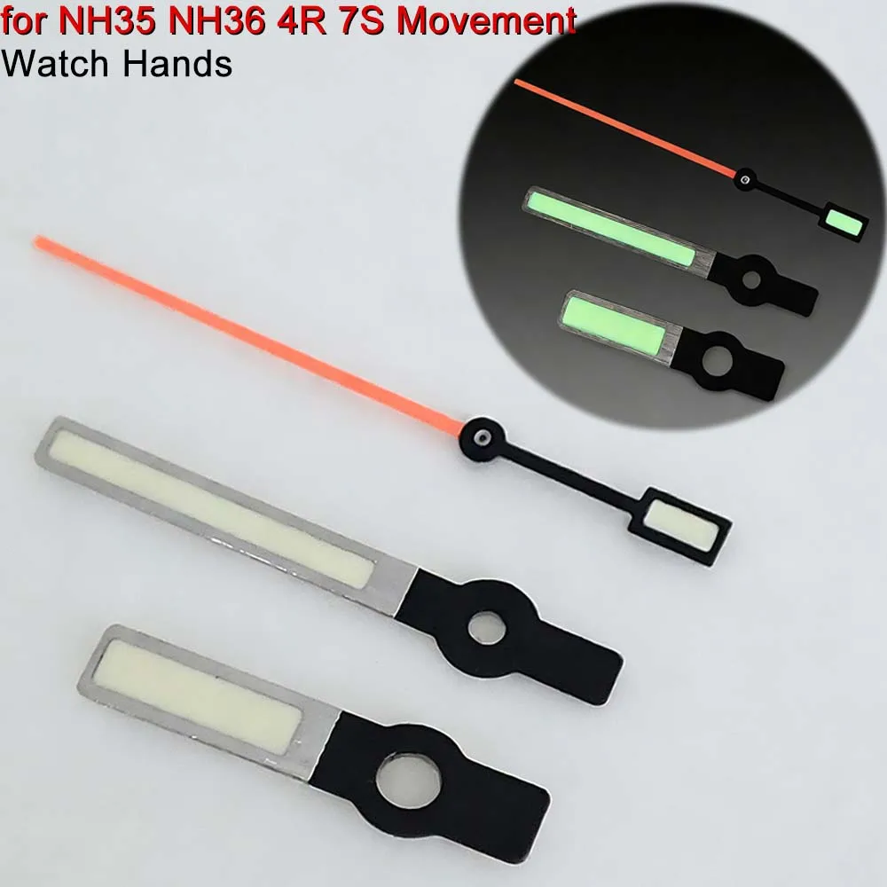 Green Luminous Watch Hands for NH35 NH36 4R/7S Movement Watch Pointers Replacement Black Silver Orange Hand Accessories
Green Luminous Watch Hands for NH35 NH36 4R/7S Movement Watch Pointers Replacement Black Silver Orange Hand Accessories