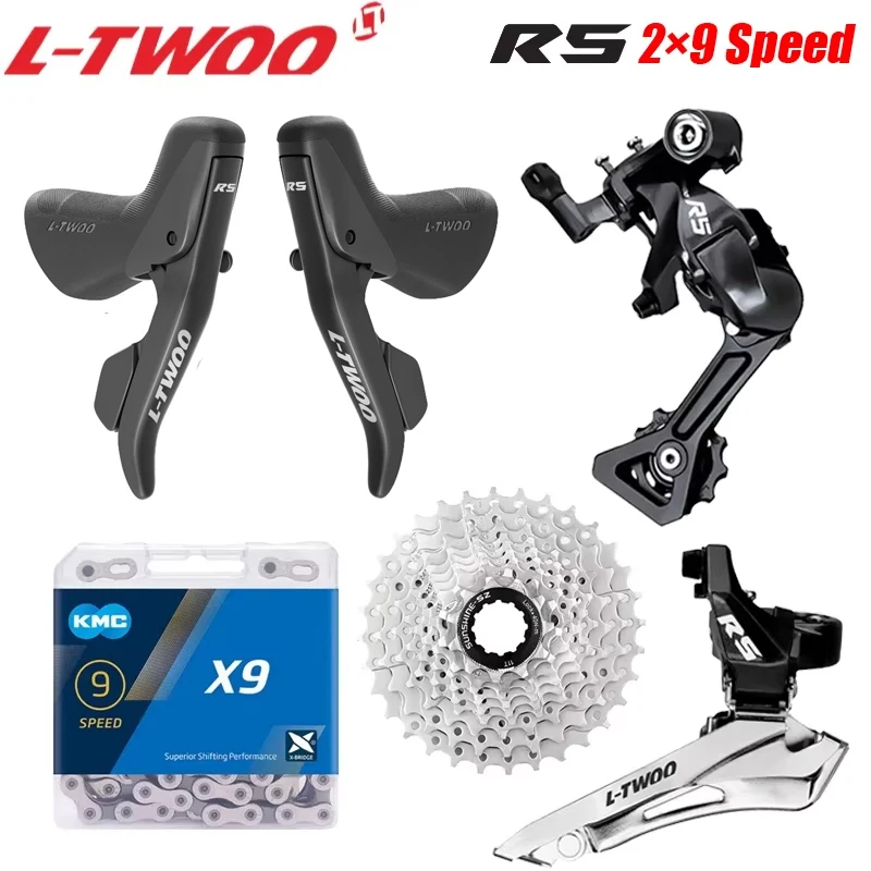 LTWOO R5 2x9S Groupset Shifter Front Derailleur Rear Derailleur Sunshine 9S 25T 28T 32T Cassette X9S Chain For Road Bike Parts
LTWOO R5 2x9S Groupset Shifter Front Derailleur Rear Derailleur Sunshine 9S 25T 28T 32T Cassette X9S Chain For Road Bike Parts