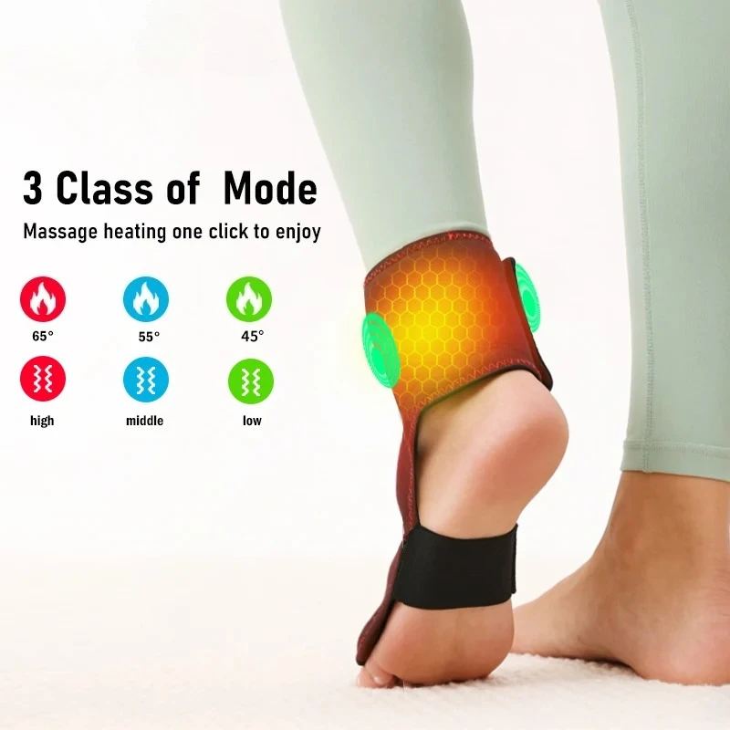 Foot Ankle Brace Heating Massage Support 3 Temperature Levels Electric Heated Foot Wrap Plantar Fasciitis Relief Health Care
Foot Ankle Brace Heating Massage Support 3 Temperature Levels Electric Heated Foot Wrap Plantar Fasciitis Relief Health Care