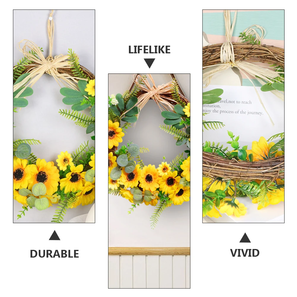Artificial Flower Wreath Faux Flowers Decorative Wreaths Spring Home Decor Hanging Wall Decoration Sunflower Garland Lifelike
Artificial Flower Wreath Faux Flowers Decorative Wreaths Spring Home Decor Hanging Wall Decoration Sunflower Garland Lifelike