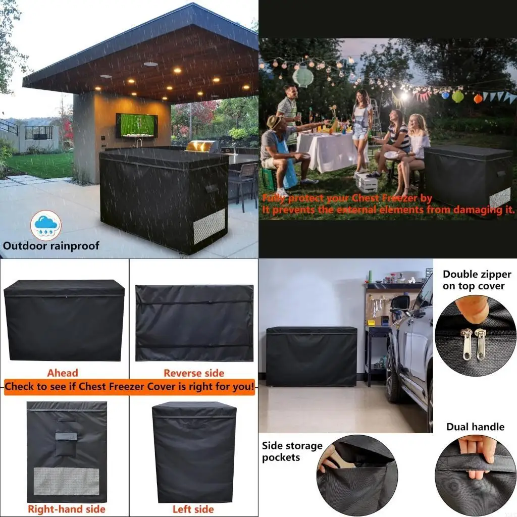 Easy Access Freezer Cover for 14-16 CuFt with Storage Pocket Ventilation Holes X3UC
Easy Access Freezer Cover for 14-16 CuFt with Storage Pocket Ventilation Holes X3UC