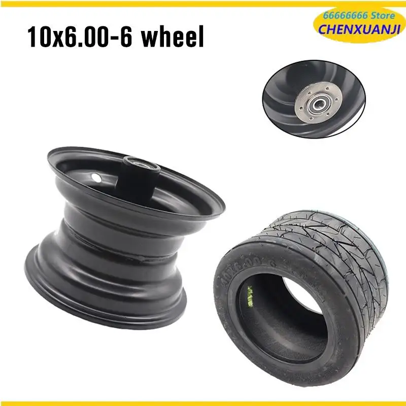 10 inch 10 * 6.00-6 widened wear-resistant tire with wheel hub, suitable for small Citycoco electric scooter accessories
10 inch 10 * 6.00-6 widened wear-resistant tire with wheel hub, suitable for small Citycoco electric scooter accessories