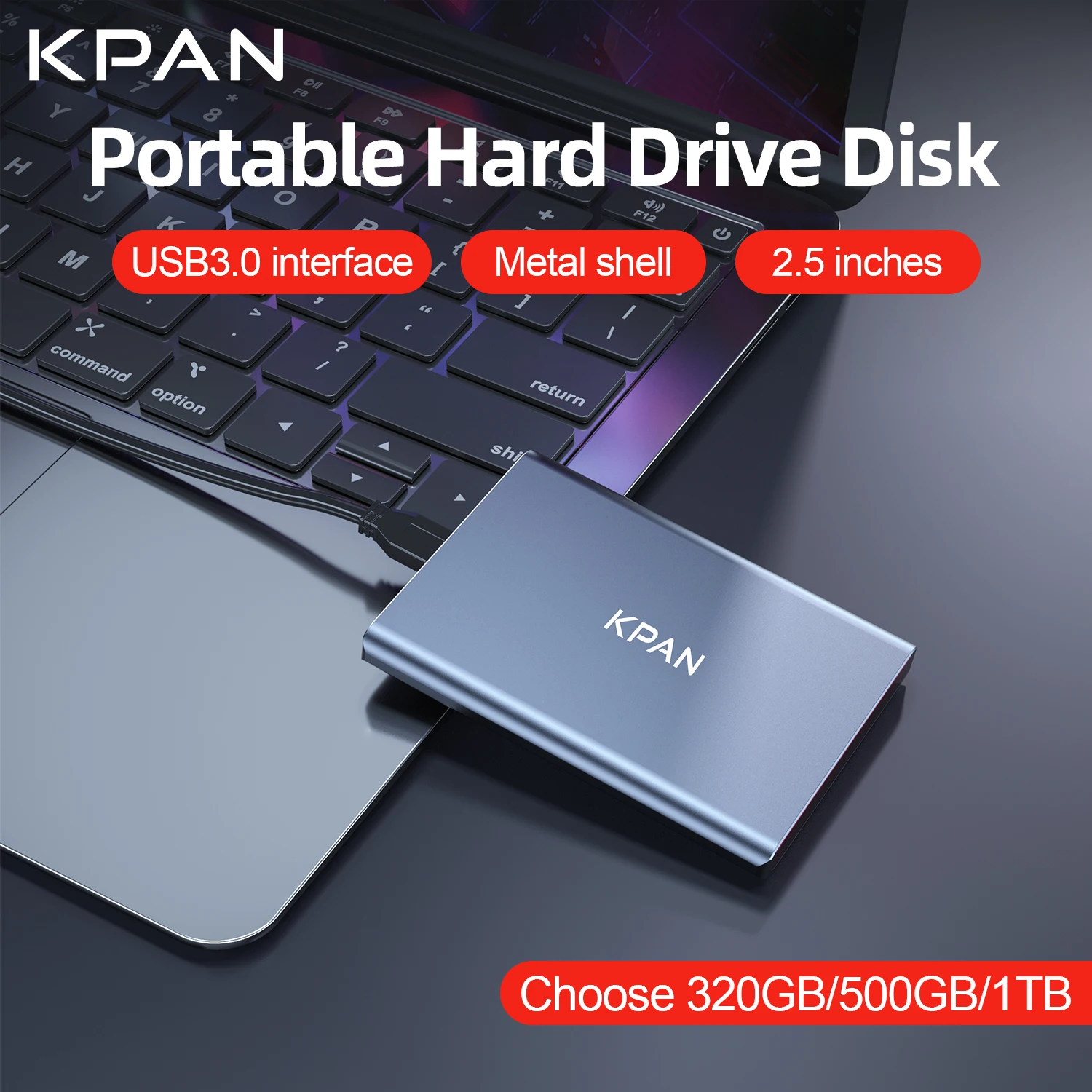 KPAN High Speed HDD Portable External Hard Drive 2.5" Type-c 500GB 1TB 2TB for Laptops Desktop
KPAN High Speed HDD Portable External Hard Drive 2.5" Type-c 500GB 1TB 2TB for Laptops Desktop