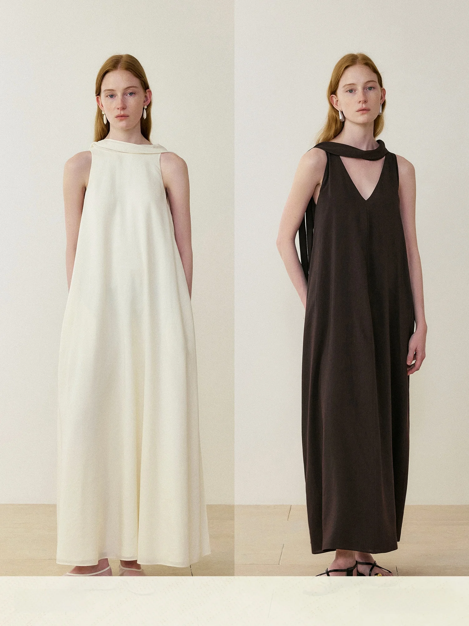 MURMUR MI Double-Sided Wear Ruche V-Neck Sleeveless Loose A-Line Long Dress Women's Fashionable Casual Spring Summer Autumn
MURMUR MI Double-Sided Wear Ruche V-Neck Sleeveless Loose A-Line Long Dress Women's Fashionable Casual Spring Summer Autumn