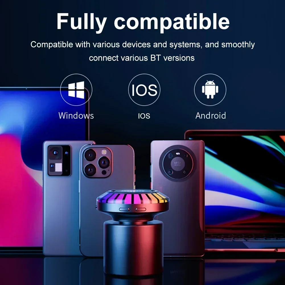 Sound Box LED Atmosphere Light Loudspeaker Bone Conduction Bluetooth Speaker Portable RGB High Fidelity Stereo Subwoofer
Sound Box LED Atmosphere Light Loudspeaker Bone Conduction Bluetooth Speaker Portable RGB High Fidelity Stereo Subwoofer