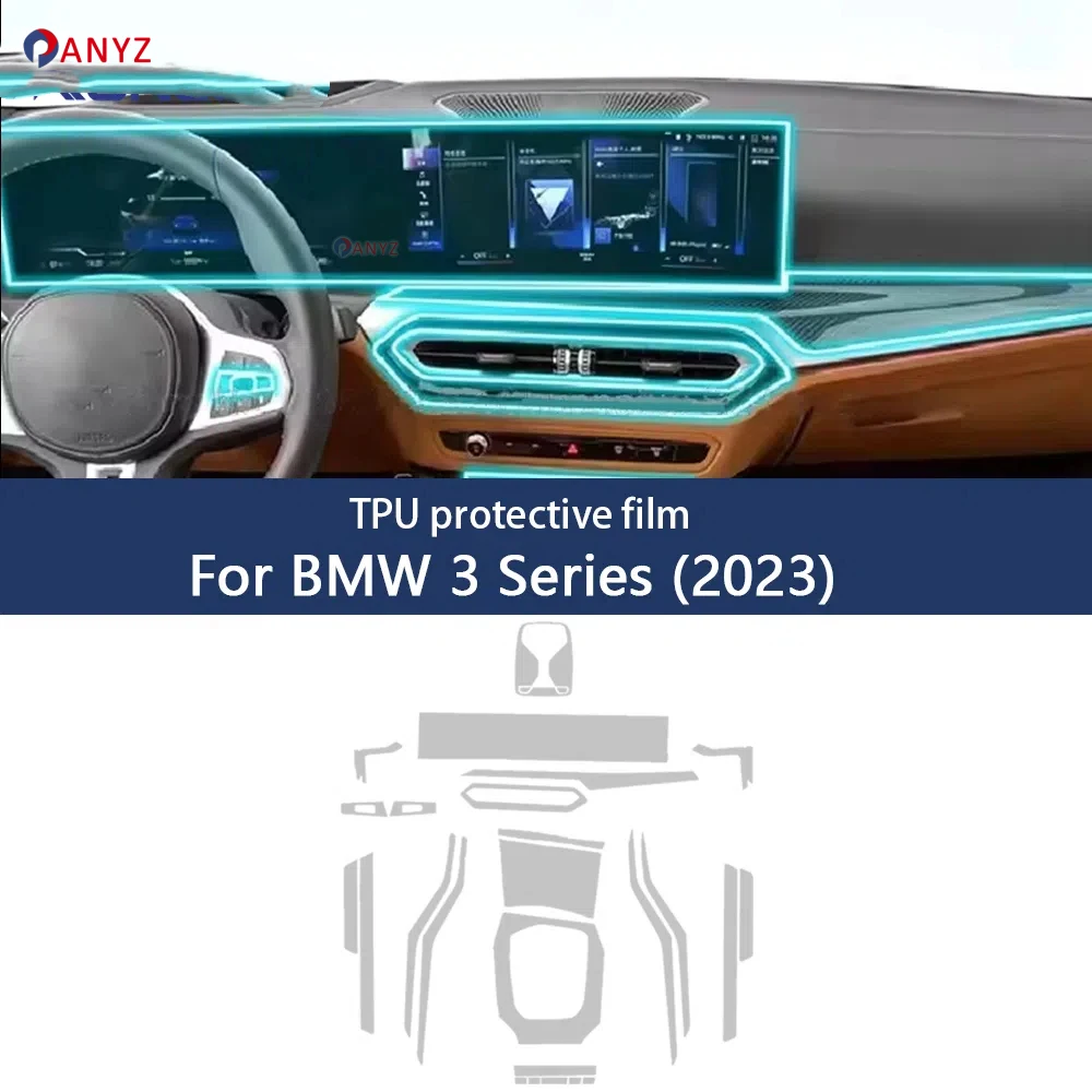 Защитная пленка из ТПУ для BMW G20 G21 Series 3, 2023, салон автомобиля, центральная консоль, прозрачные аксессуары для ремонта от царапин
Защитная пленка из ТПУ для BMW G20 G21 Series 3, 2023, салон автомобиля, центральная консоль, прозрачные аксессуары для ремонта от царапин