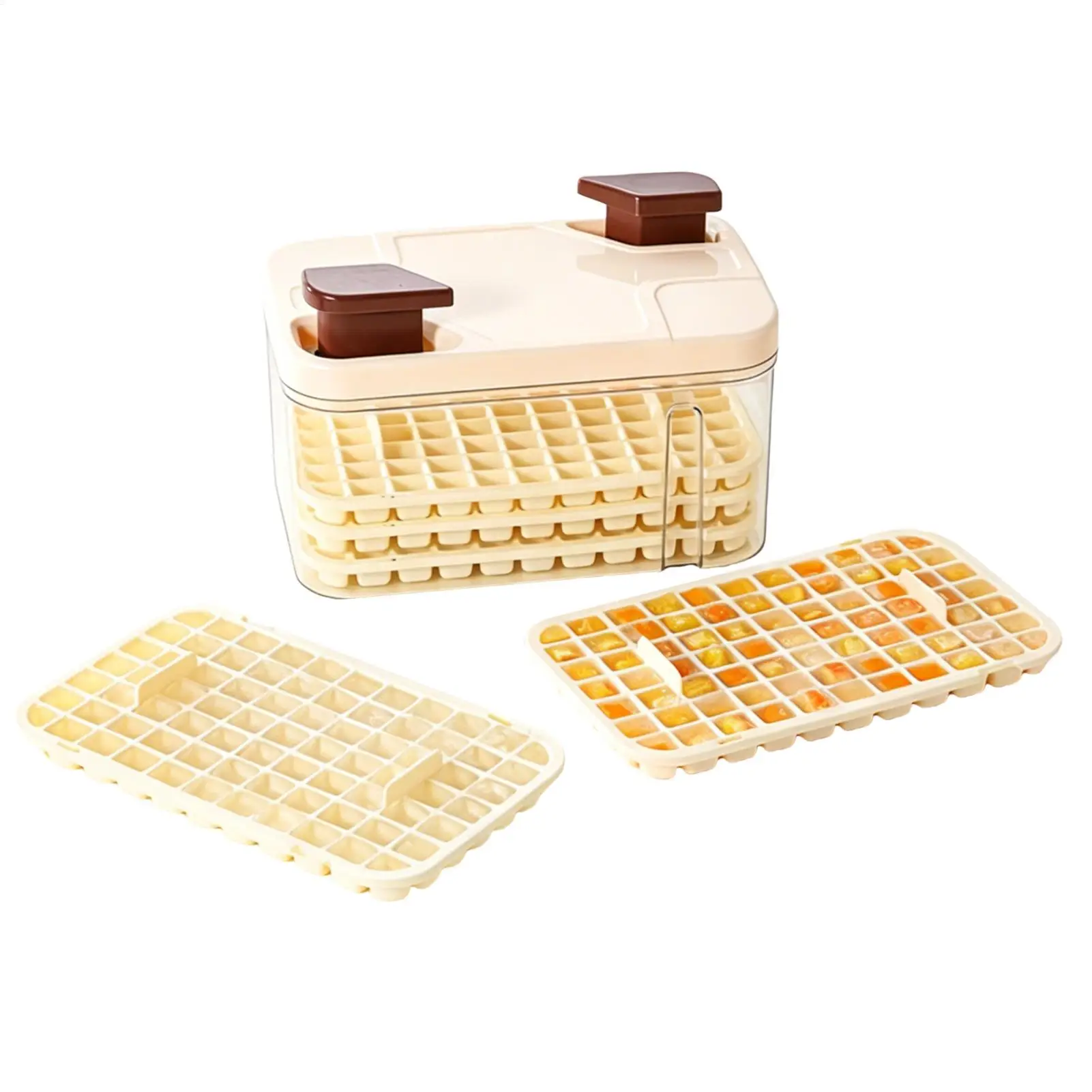 Ice Trays For Freezer 5 Pieces Easy Release Mold 77-Cavity Ice Molds For Freezer Kitchen Chilling Drinks Coffee Cocktail Whiskey
Ice Trays For Freezer 5 Pieces Easy Release Mold 77-Cavity Ice Molds For Freezer Kitchen Chilling Drinks Coffee Cocktail Whiskey
