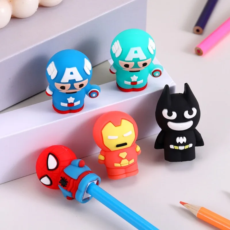 Marvel Spiderman Pencil Sharpener Cute Anime Batman Doll Desktop Ornament Student Stationery School Supplies Toys Child Gifts
Marvel Spiderman Pencil Sharpener Cute Anime Batman Doll Desktop Ornament Student Stationery School Supplies Toys Child Gifts