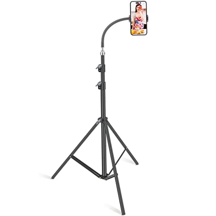 Floor Tripod Stand, 7.2 Feet Retractable Adjustable Gooseneck Tall Tripod for iPhone 12 Pro Max, iPhone 11 Pro Max, iPhone Xs M
Floor Tripod Stand, 7.2 Feet Retractable Adjustable Gooseneck Tall Tripod for iPhone 12 Pro Max, iPhone 11 Pro Max, iPhone Xs M