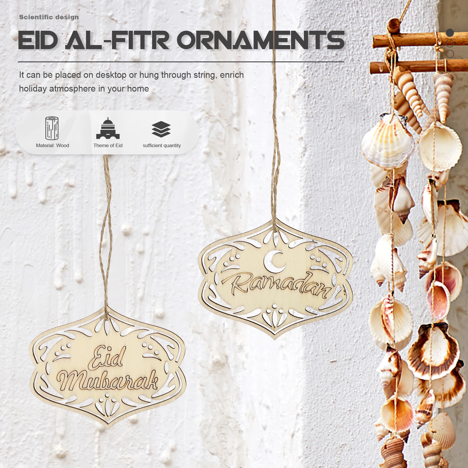 20 PCS Eid Decorative Pendants Hanging Wooden Sign Decoration Ornament Craft for Ramadan Muslim DIY
20 PCS Eid Decorative Pendants Hanging Wooden Sign Decoration Ornament Craft for Ramadan Muslim DIY