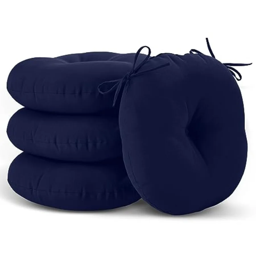 Bistro Chair Cushions Set of 4 Outdoor Round Chair Cushions 15 Inch Waterproof Round Outdoor Cushions with Ties Outdoor Chair C
Bistro Chair Cushions Set of 4 Outdoor Round Chair Cushions 15 Inch Waterproof Round Outdoor Cushions with Ties Outdoor Chair C