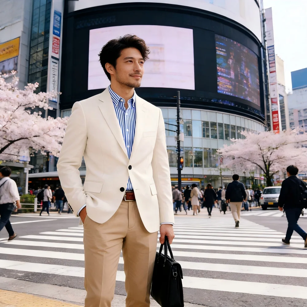 Luxury Men's Blazer Solid Color Long Sleeve Notch Lapel Business Casual Fashion Wedding Suit Male Jacket
Luxury Men's Blazer Solid Color Long Sleeve Notch Lapel Business Casual Fashion Wedding Suit Male Jacket