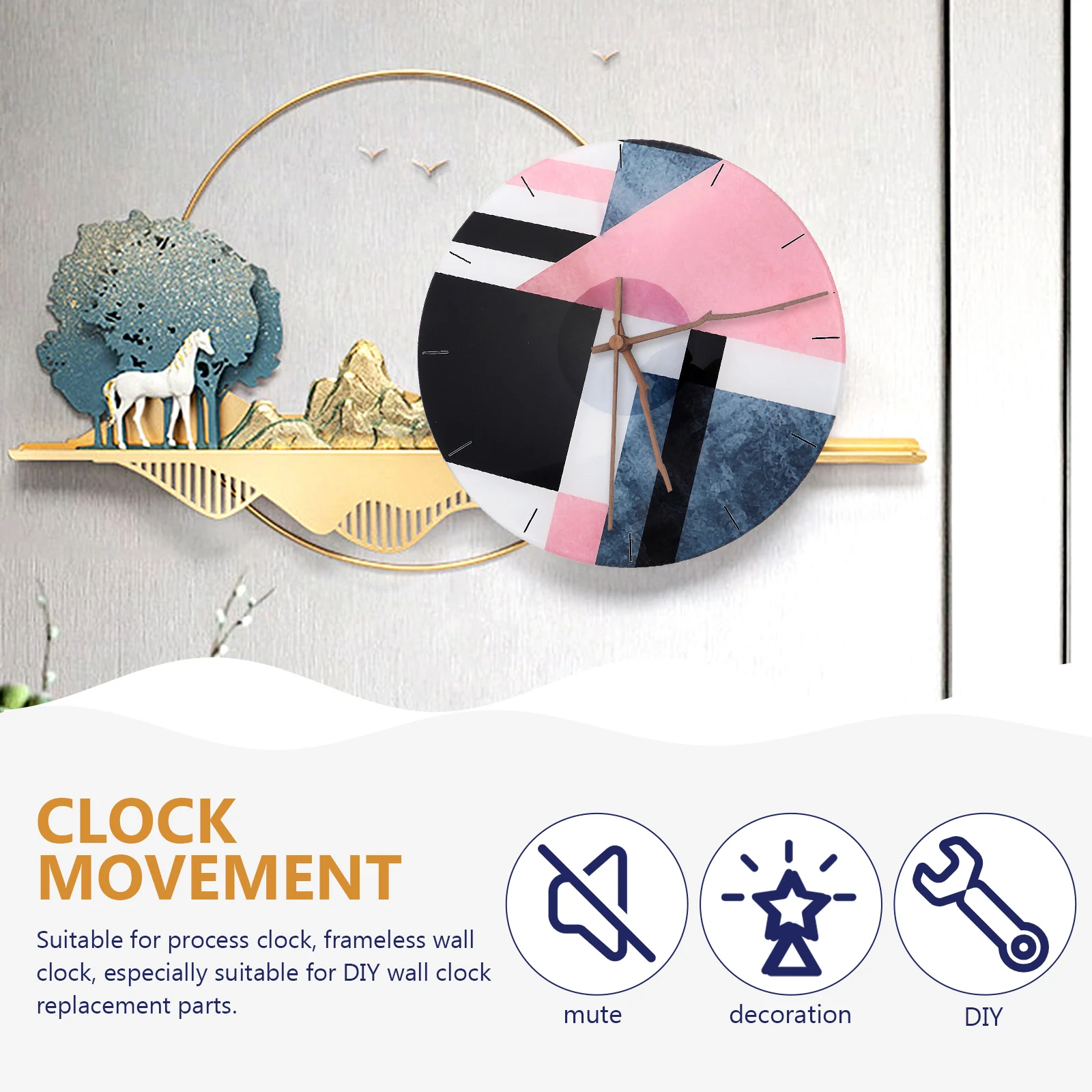 Silent Quartz Movement Mechanism Replacement Parts for Wall Pendulum Craft Frameless Cross-Stitch Mute Repair Motor DIY Wall
Silent Quartz Movement Mechanism Replacement Parts for Wall Pendulum Craft Frameless Cross-Stitch Mute Repair Motor DIY Wall