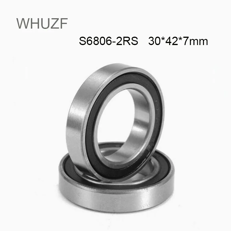 WHUZF 5/10PCS S6806RS Bearing 30*42*7 mm ABEC-3 440C Stainless Steel S 6806RS Ball Bearings 6806 Stainless Steel Ball Bearings
WHUZF 5/10PCS S6806RS Bearing 30*42*7 mm ABEC-3 440C Stainless Steel S 6806RS Ball Bearings 6806 Stainless Steel Ball Bearings