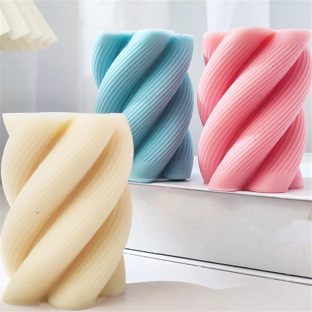3D Cylindrical Spiral Candle Silicone Mould DIY Handmade Aromatherapy Candle Moulds Geometric Architecture Gypsum Soap Mold
3D Cylindrical Spiral Candle Silicone Mould DIY Handmade Aromatherapy Candle Moulds Geometric Architecture Gypsum Soap Mold