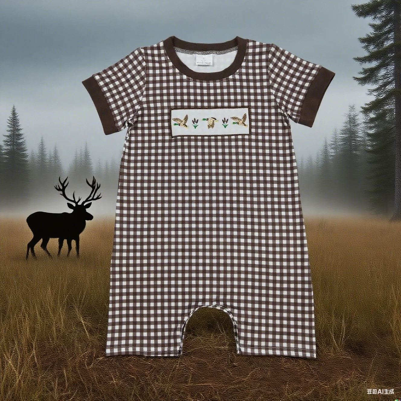 Комбинезон в западном стиле для маленьких мальчиков 9,3 лет, комбинезон с короткими рукавами и вышивкой утки, коричневый клетчатый бутик, оптовая продажа
Комбинезон в западном стиле для маленьких мальчиков 9,3 лет, комбинезон с короткими рукавами и вышивкой утки, коричневый клетчатый бутик, оптовая продажа