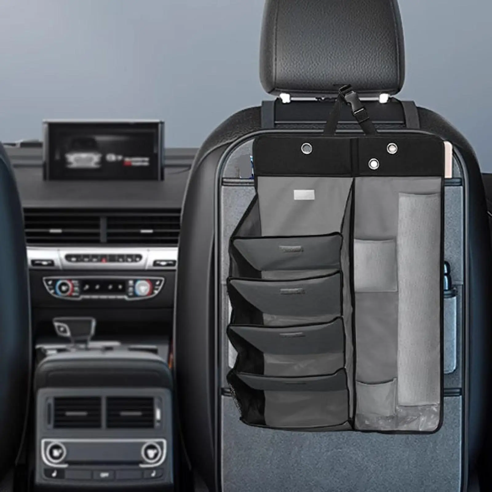 Car Backseat Organizer Seat Back Hanging Organizer for Sedan Vehicles
Car Backseat Organizer Seat Back Hanging Organizer for Sedan Vehicles