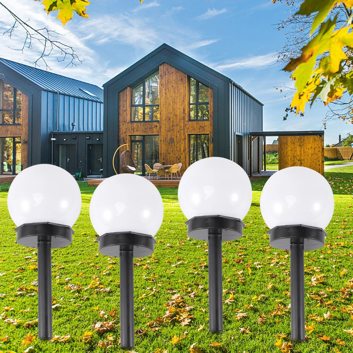 4 pcs Solar Powered Lawn Lamp Waterproof Plastic Garden Light Outdoor Decoration Ground Plug Landscape Lighting
4 pcs Solar Powered Lawn Lamp Waterproof Plastic Garden Light Outdoor Decoration Ground Plug Landscape Lighting