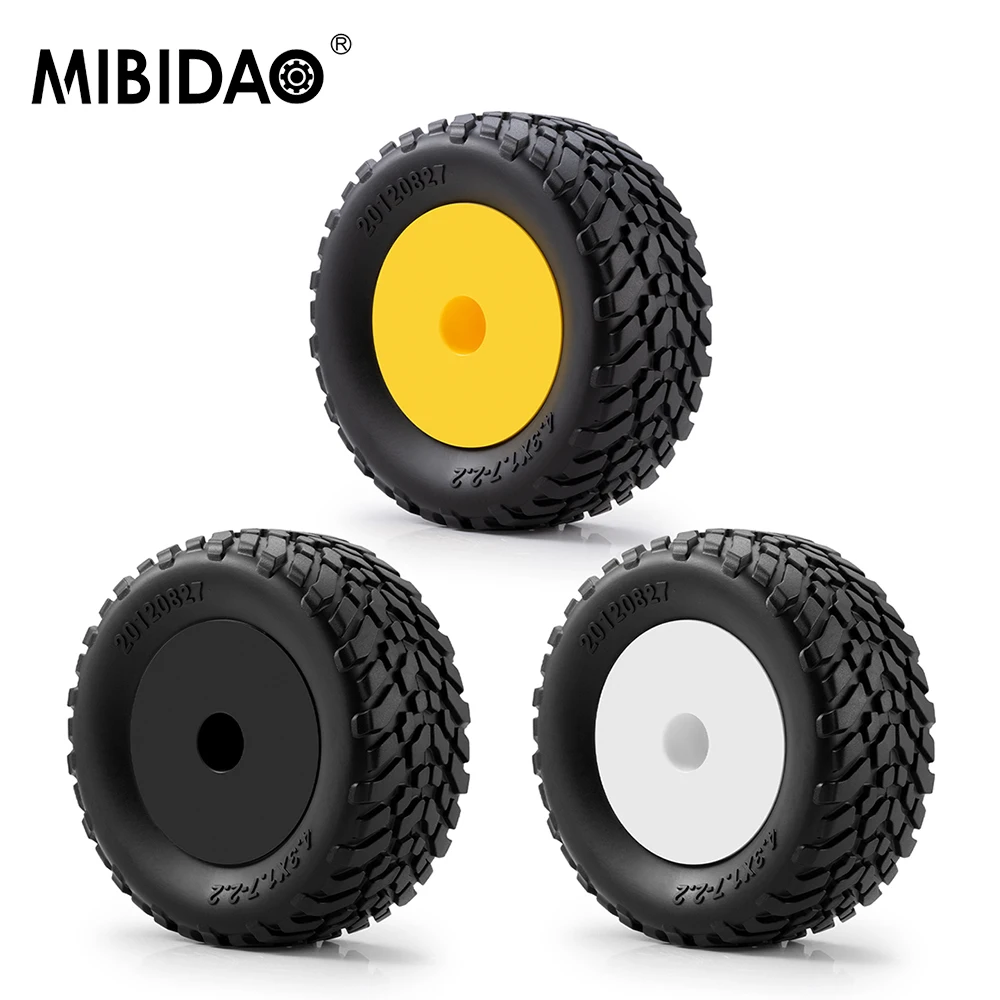 Пластиковые колесные диски MIBIDAO с резиновыми шинами для радиоуправляемых краулеров 1/10, запчасти для тюнинга
Пластиковые колесные диски MIBIDAO с резиновыми шинами для радиоуправляемых краулеров 1/10, запчасти для тюнинга