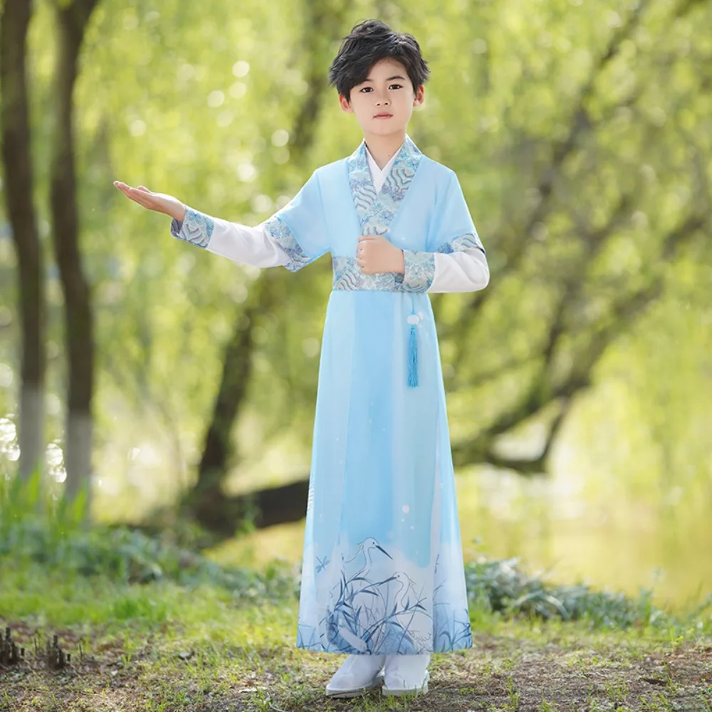 Boy Chinese Hanfu Dress Cosplay Performance Kung Fu Party Children Clothing Ethnic Style Kids Clothes Girls Costume Dance Wear
Boy Chinese Hanfu Dress Cosplay Performance Kung Fu Party Children Clothing Ethnic Style Kids Clothes Girls Costume Dance Wear