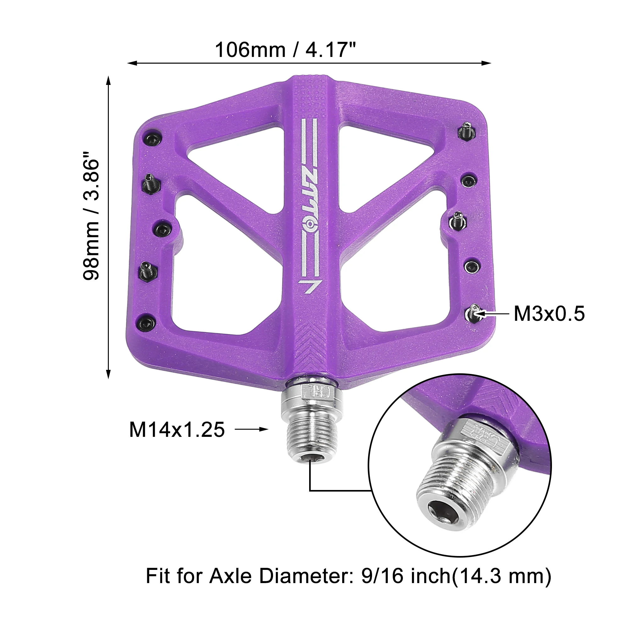 X Autohaux 1 пара нейлоновых задних подножек с плоской педалью, универсальные фиолетовые осей 9/16 дюймов, BMX MTB, велосипед
X Autohaux 1 пара нейлоновых задних подножек с плоской педалью, универсальные фиолетовые осей 9/16 дюймов, BMX MTB, велосипед