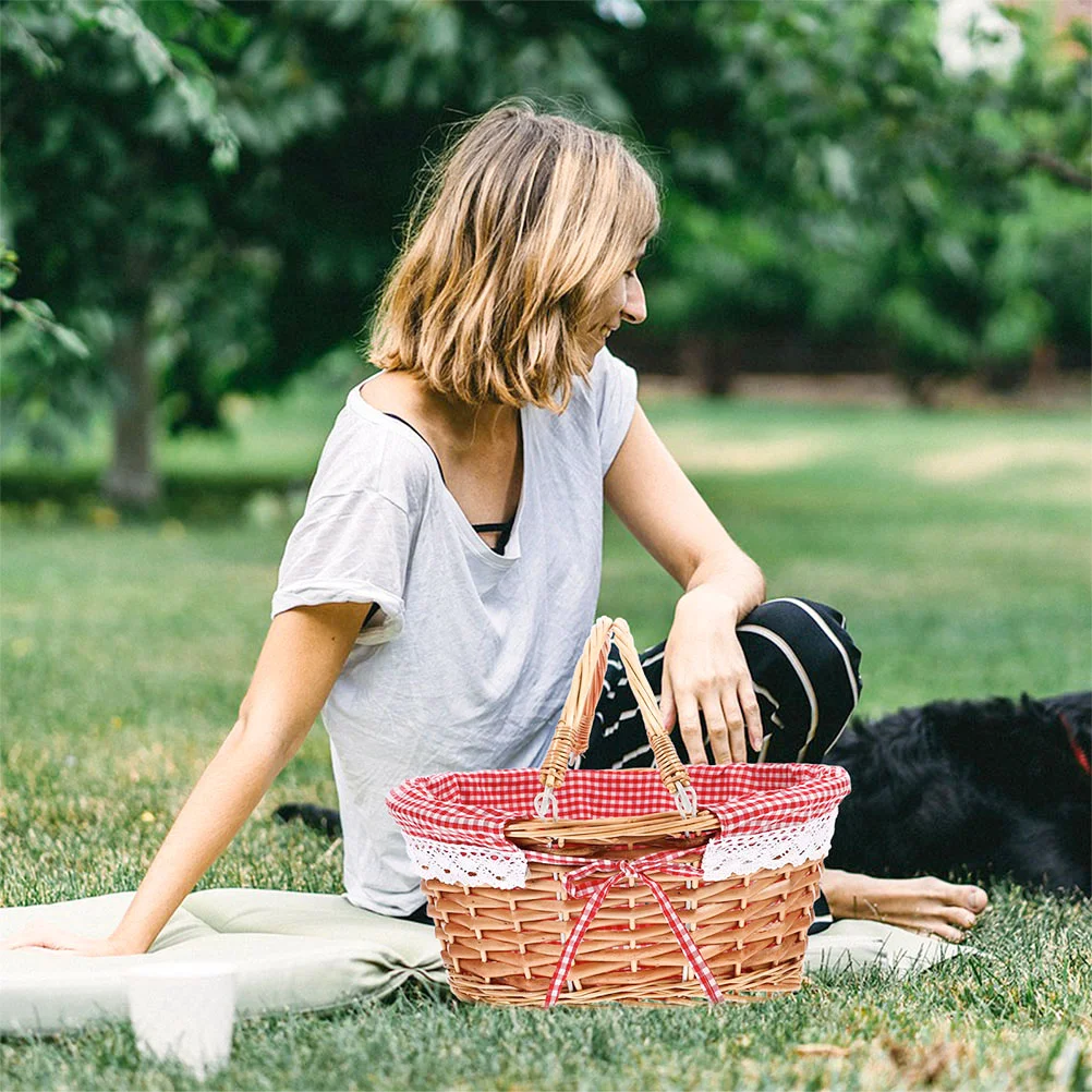 Picnic Basket Foldable Backpack Baskets Round with Lid Market Woven Vintage Large Rattan Scalloped Handle
Picnic Basket Foldable Backpack Baskets Round with Lid Market Woven Vintage Large Rattan Scalloped Handle
