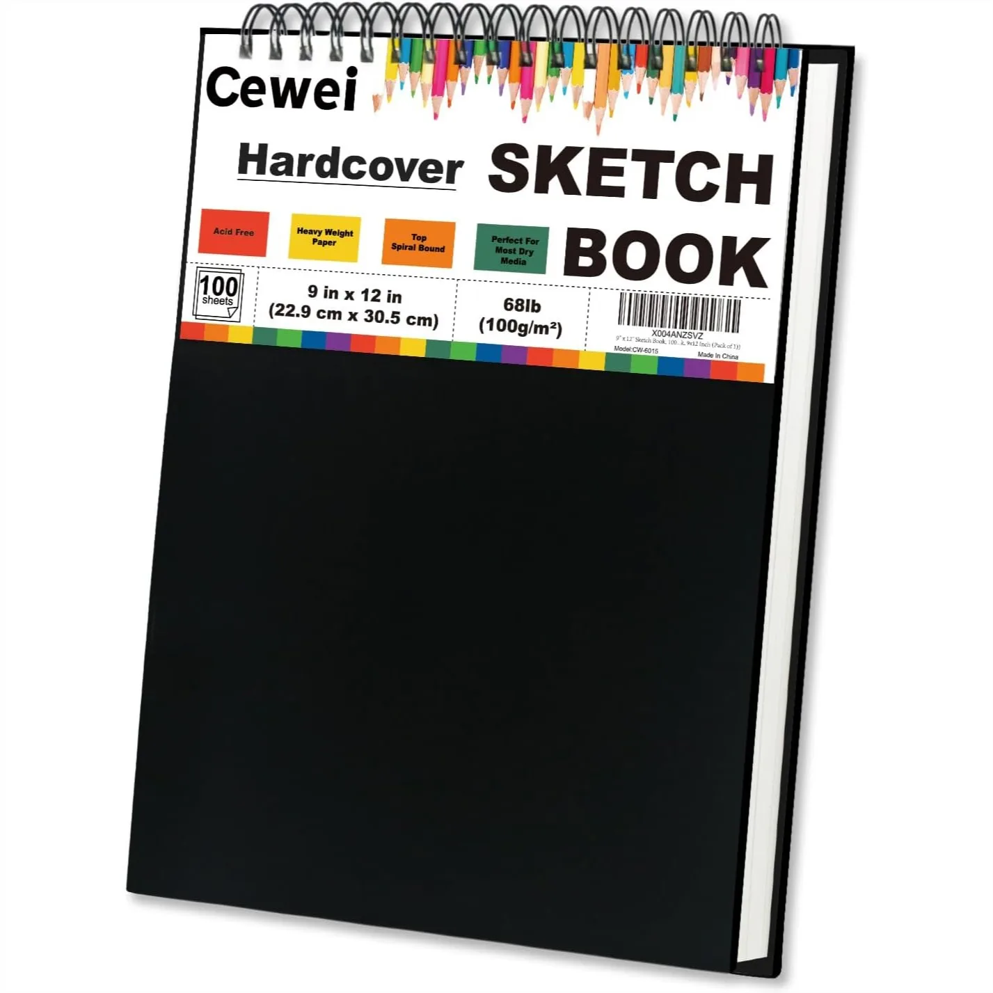 9x12 Inch Sketch Book Top Spiral Sketchbook 100 Sheets 68lb 100 GSM Drawing Paper Pad For Kids Artist Sketchbook For Drawing Illustration
9x12 Inch Sketch Book Top Spiral Sketchbook 100 Sheets 68lb 100 GSM Drawing Paper Pad For Kids Artist Sketchbook For Drawing Illustration