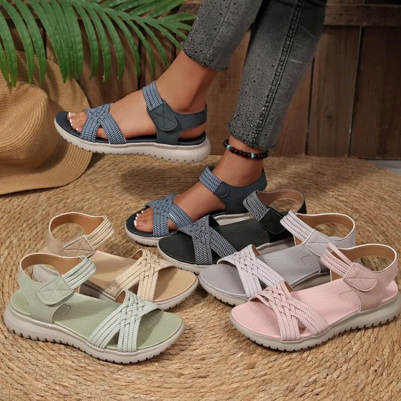 Women New Fashion Elegant Sandals Summer Outdoor Sports Beach Wedge Height Increase Womens Comfortable Opened Toe Shoes
Women New Fashion Elegant Sandals Summer Outdoor Sports Beach Wedge Height Increase Womens Comfortable Opened Toe Shoes
