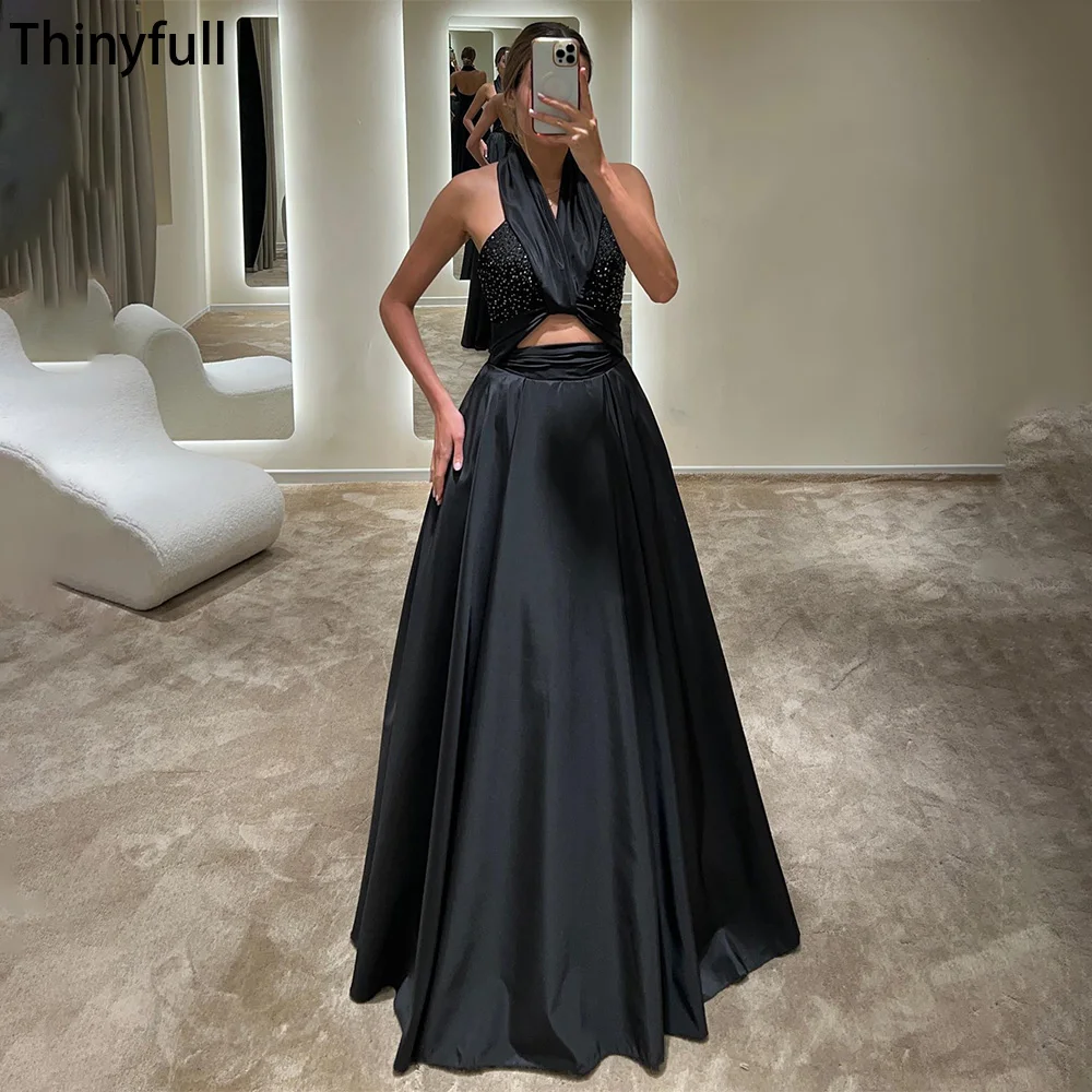 Thinyfull A Line Evening Party Dresses Halter Beading Sleeveless Prom Gowns Events Dresses Formal Occasion Dresses Outfits
Thinyfull A Line Evening Party Dresses Halter Beading Sleeveless Prom Gowns Events Dresses Formal Occasion Dresses Outfits