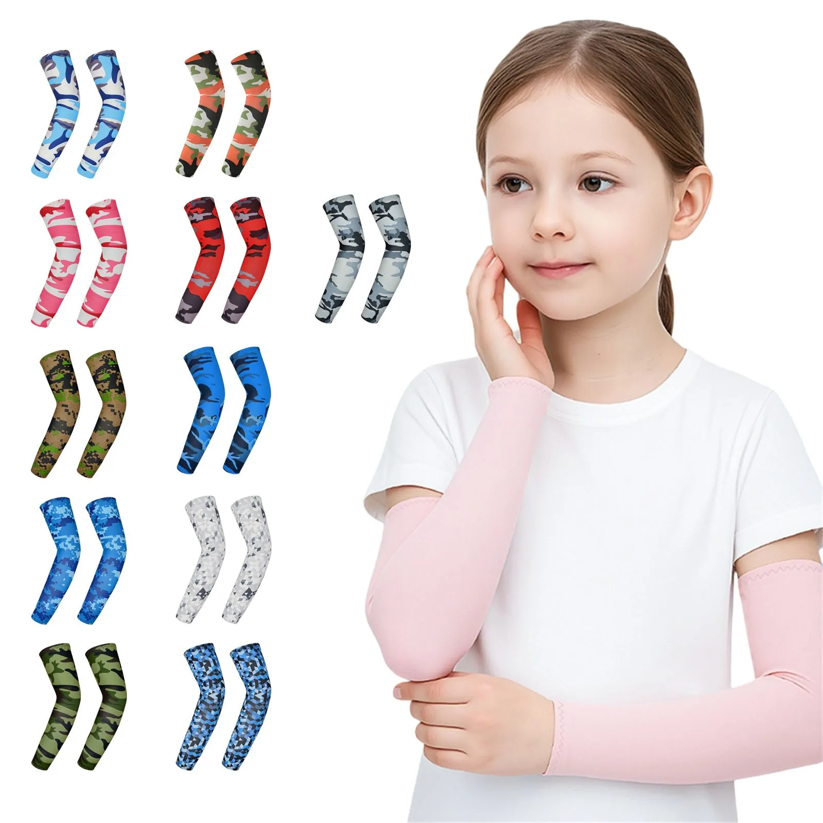Children's Outdoor Sports Sleeves Quick-drying Straight Arm Guards Sunscreen Breathable Sleeve Outdoor UV Protection Arm Sleeves
Children's Outdoor Sports Sleeves Quick-drying Straight Arm Guards Sunscreen Breathable Sleeve Outdoor UV Protection Arm Sleeves