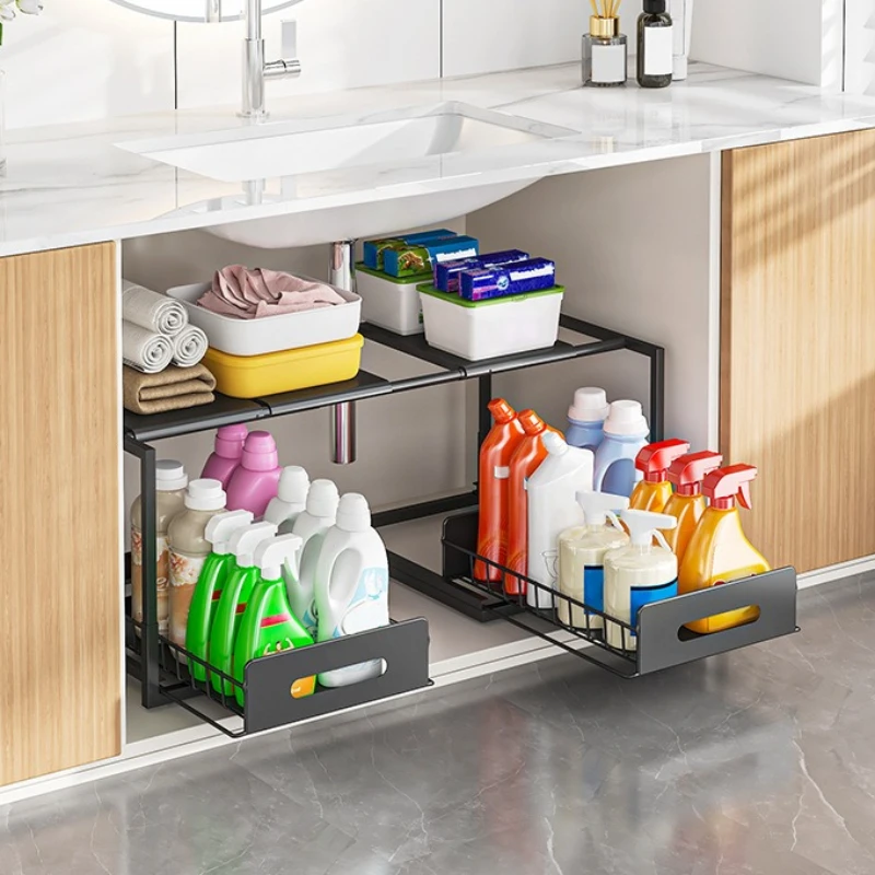 Stable Kitchen Lower Sink Shelf Layered Rack in Cabinet Bathroom Basket Household Multifunctional Retractable Storage Rack
Stable Kitchen Lower Sink Shelf Layered Rack in Cabinet Bathroom Basket Household Multifunctional Retractable Storage Rack