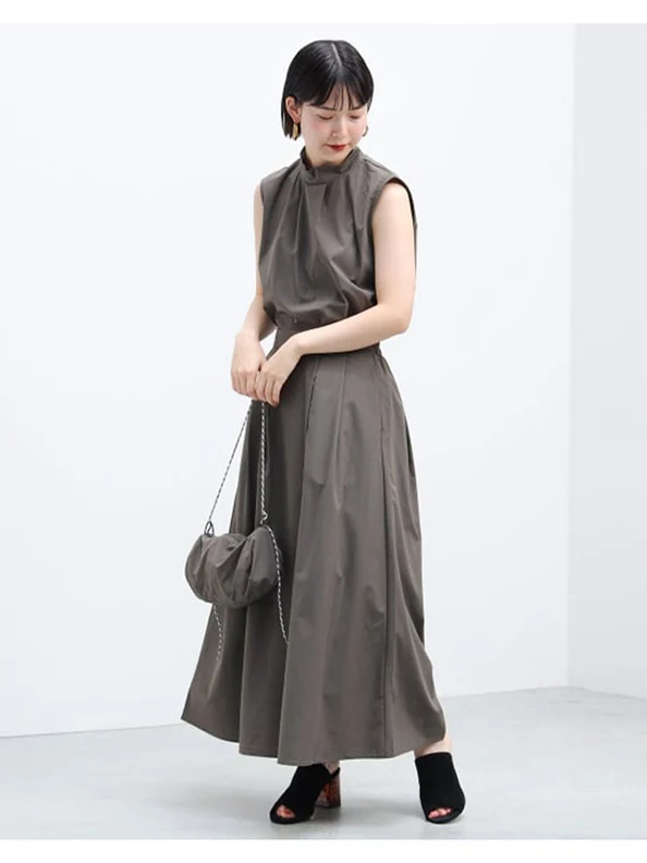 Spring Summer Commute OL Versatile Pure Color Sleeveless Shirt Top High Waist A-Line Skirt Mid-Length Set Business Women
Spring Summer Commute OL Versatile Pure Color Sleeveless Shirt Top High Waist A-Line Skirt Mid-Length Set Business Women