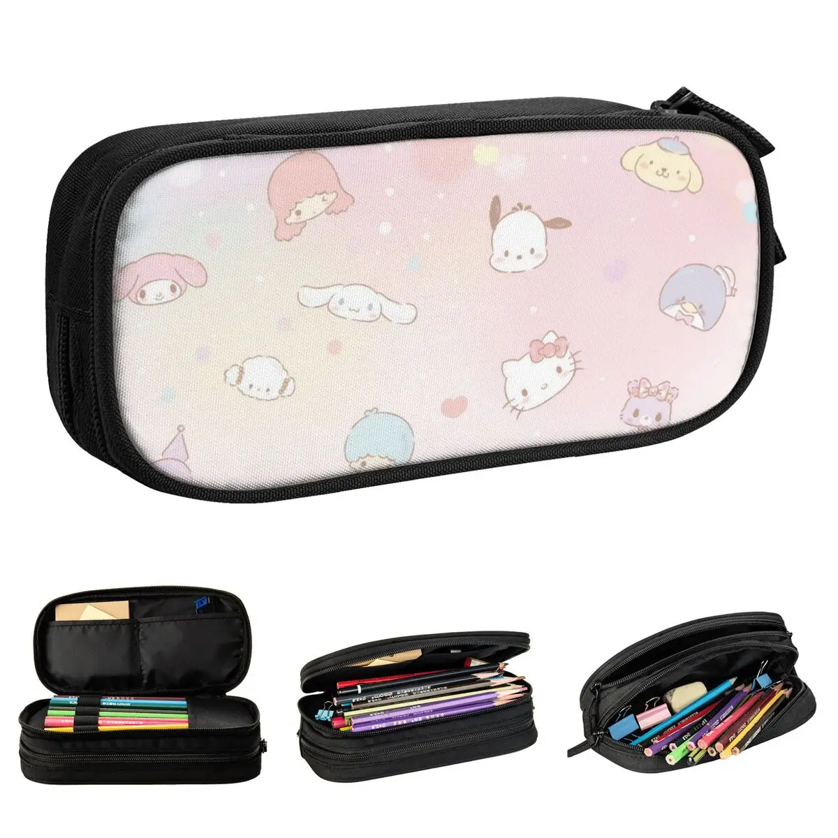 Fun Hello Kitty Pencil Cases Pencil Pouch Pen for Student Large Storage Bags School Supplies Gifts Stationery
Fun Hello Kitty Pencil Cases Pencil Pouch Pen for Student Large Storage Bags School Supplies Gifts Stationery